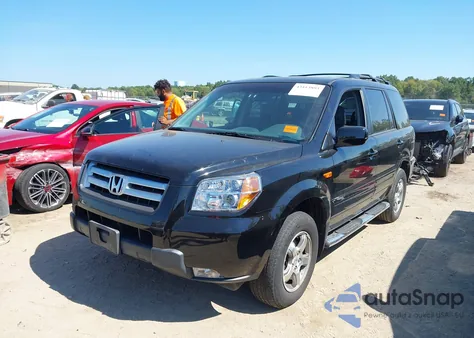 2007 Honda Pilot Ex-L из США, поврежденный, VIN 2HKYF18507H532434